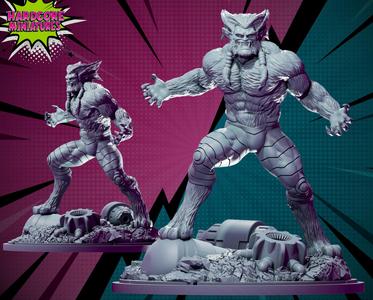 MARVEL CRISIS PROTOCOL BEAST PRESUPPORTED INCLUDED