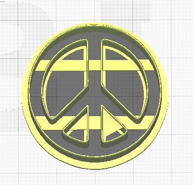 peace cookie cutter