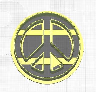 peace cookie cutter