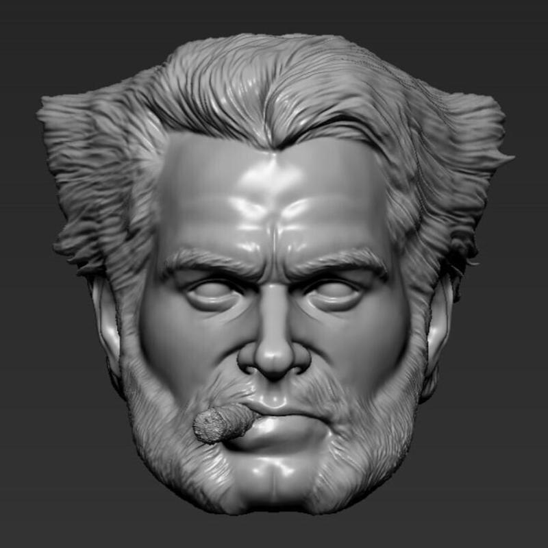 TUXEDO HENRY CAVILL WOLVERINE 3D HEAD MARVEL LEGENDS AND SH FIGUARTS