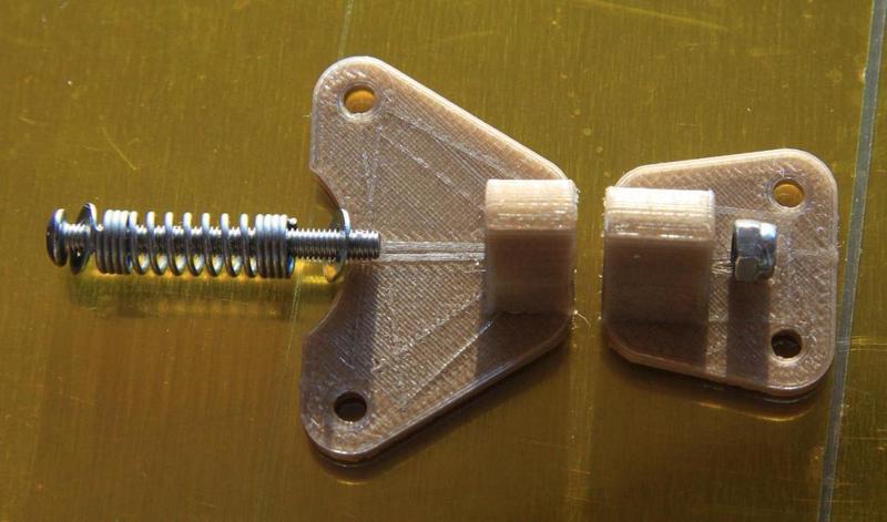 Spring-loaded NEMA 17 steppers / belt tensioner