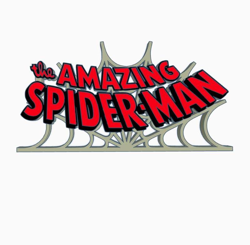 THE AMAZING SPIDER-MAN (WEB) Logo Display by MANIACMANCAVE3D