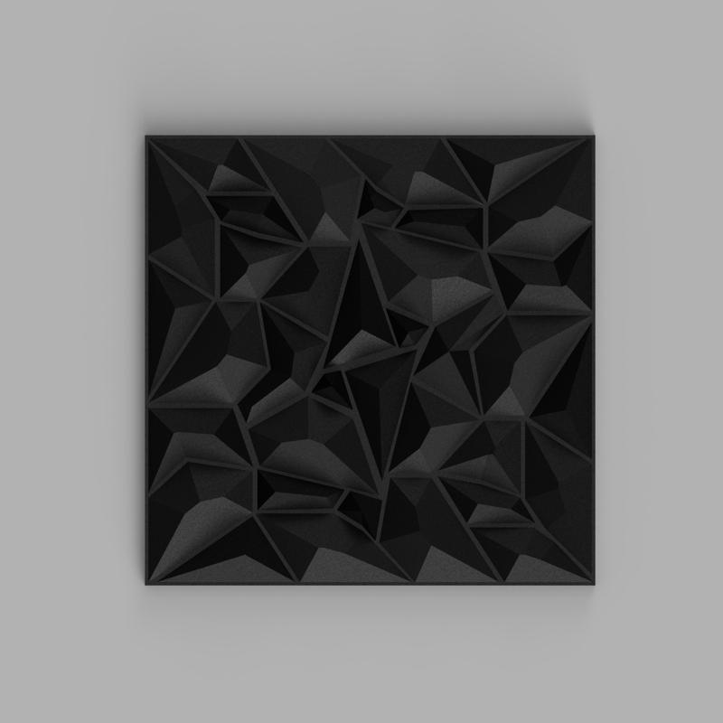 3D GEOMETRIC DIAMOND WALL PANEL