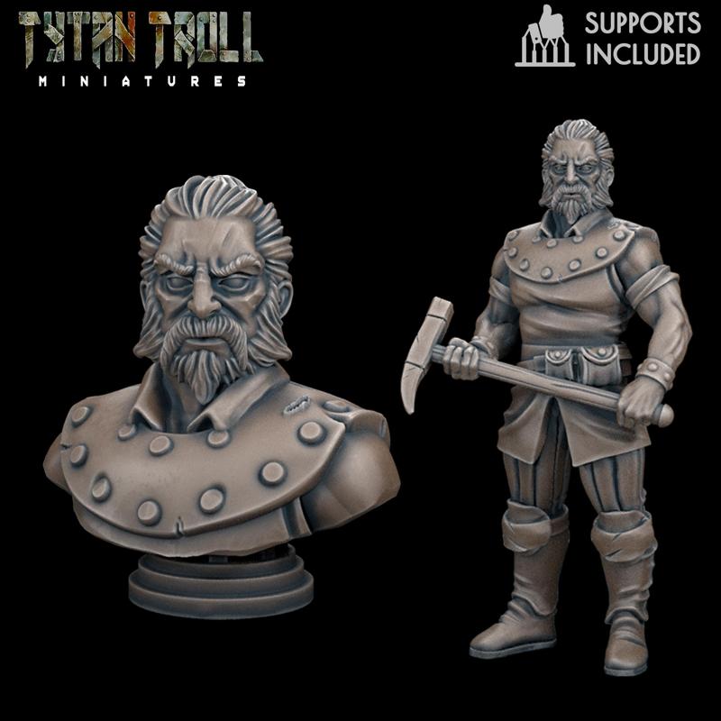 Curse of Strahd - Luvash Mini Bust Combo [Pre-Supported]