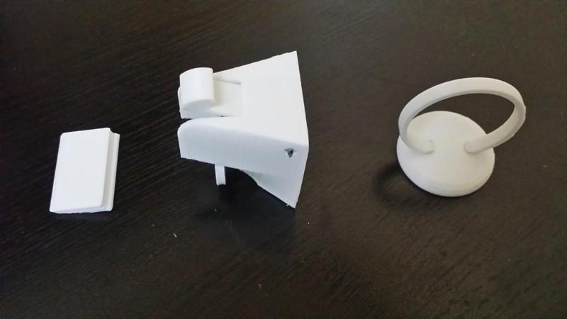 Magnetic cabinet lock Remix - No screws needed, just stick.