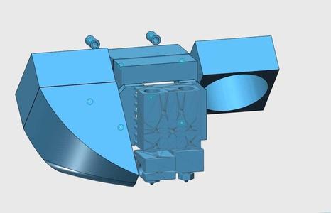 Bondtech BMG-X2 40mm Part Cooling Fan Duct Assembly. (Abandoned)