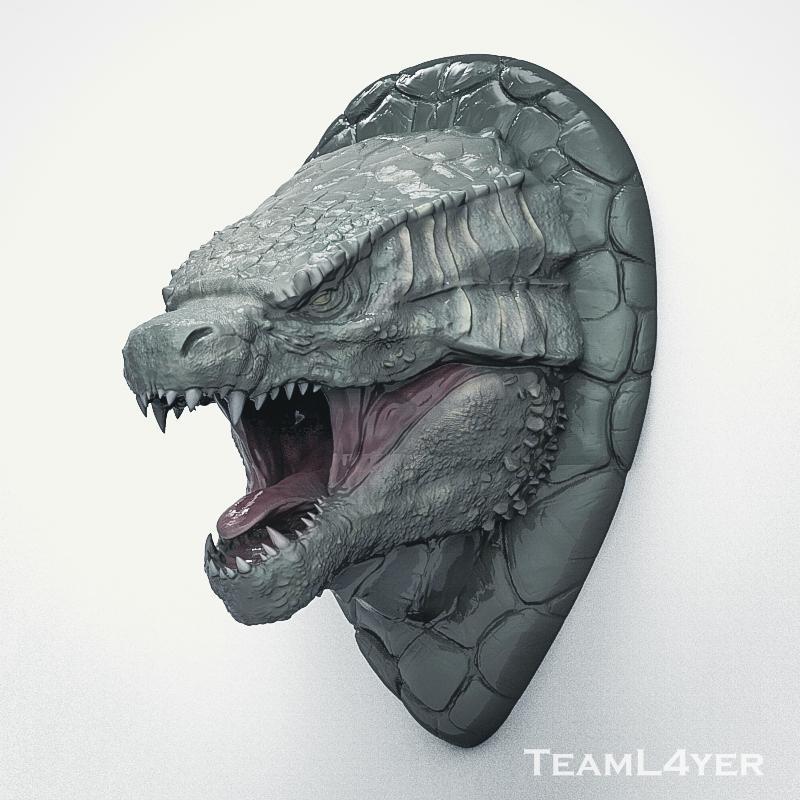 Godzilla Head Trophy