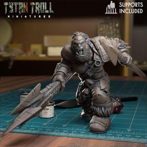 Orc Spearman 002 - [Pre-Supported]