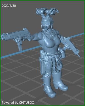 escher little sister dos uzis