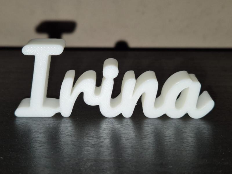 Irina Name Sign Display Decor