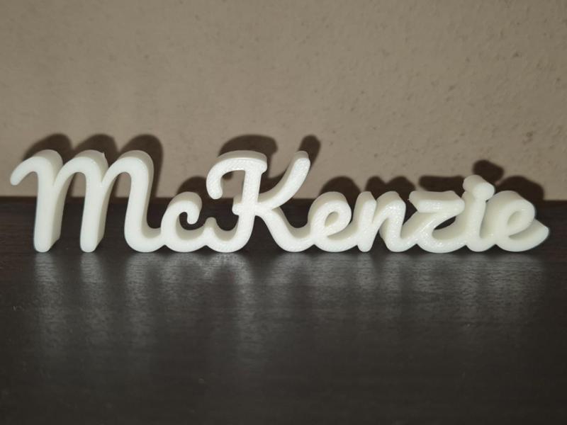 McKenzie Name Sign Display Decor