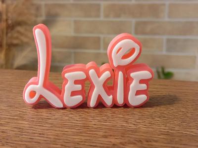 Lexie Disney Name Sign Ornament Room child Birth
