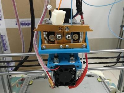 Dual Extruder(E3D V6, MK8, 17HS3401-23, 3010 Fan) for Anet A8