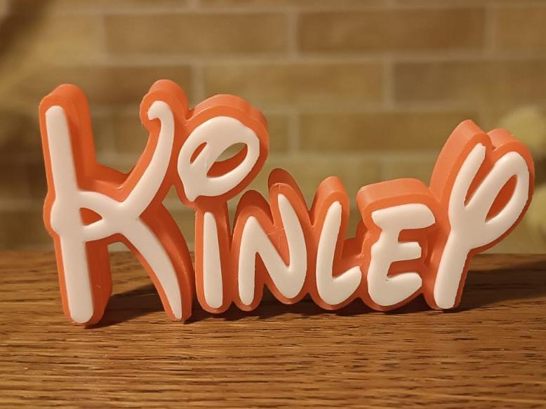 Kinley Disney Name Sign Decorated Room child Birth