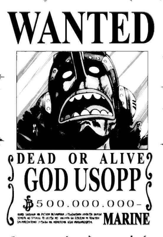 OnePiece Lysop Steckbrief Wanted HueForge