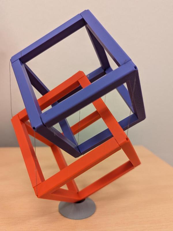 The Magical Cubes - A Tensegrity Sculpture!