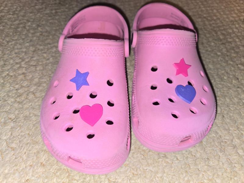 Heart and Star Crock charms 