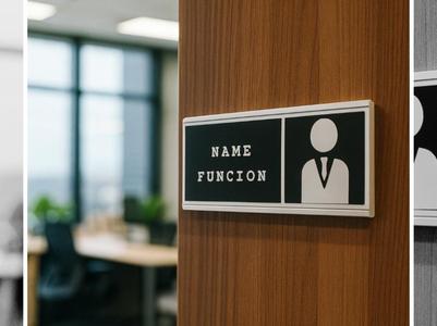 Custom Office Sign – Use on Desk or Hang on Door