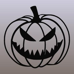 wall art Halloween Pumpkins 2, line art Halloween Pumpkins 2