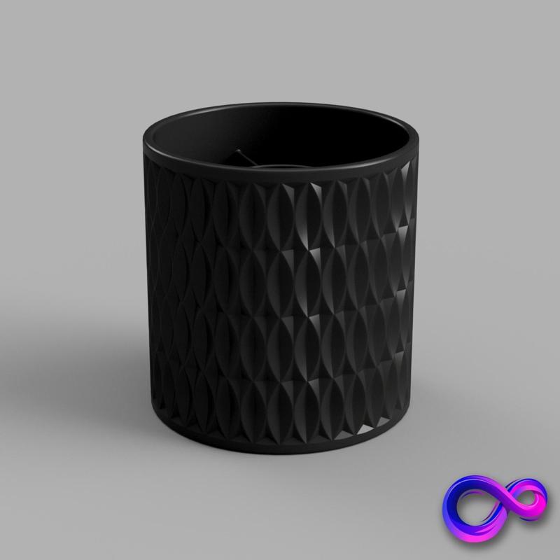 Modern Desk Organizer with Reliefs