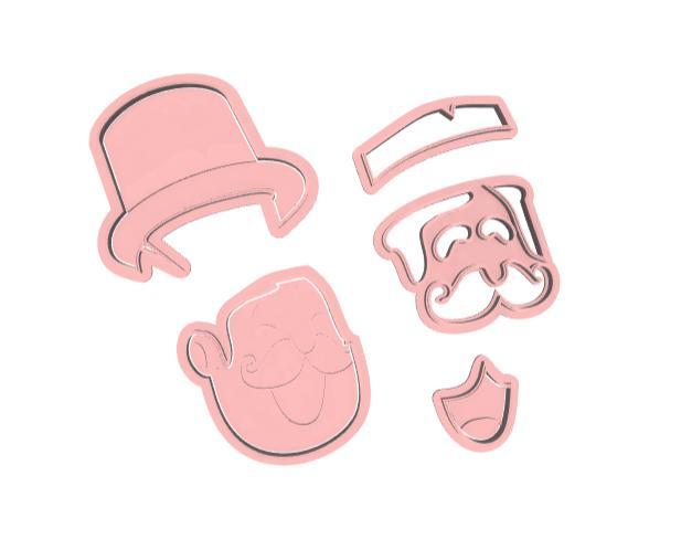 Cortador Modulado Rosto Personagens Mundo Bita