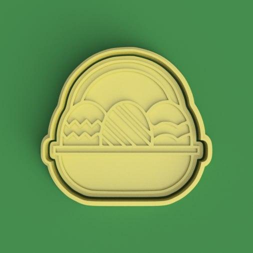 easter basket cutter + stamp / easter basket cutter + stamp