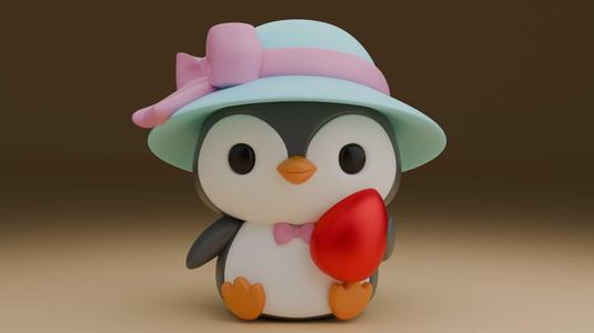 Easter penguin