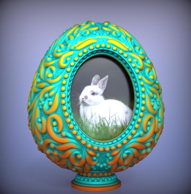 Filigree Easter Egg Photo Frame