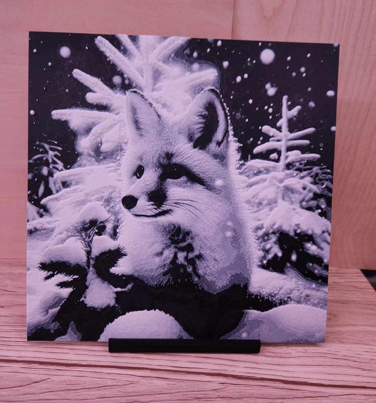 Hueforge - White Polar Fox