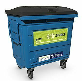 SUEZ garbage can: Eurobin on four wheels