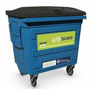 SUEZ garbage can: Eurobin on four wheels