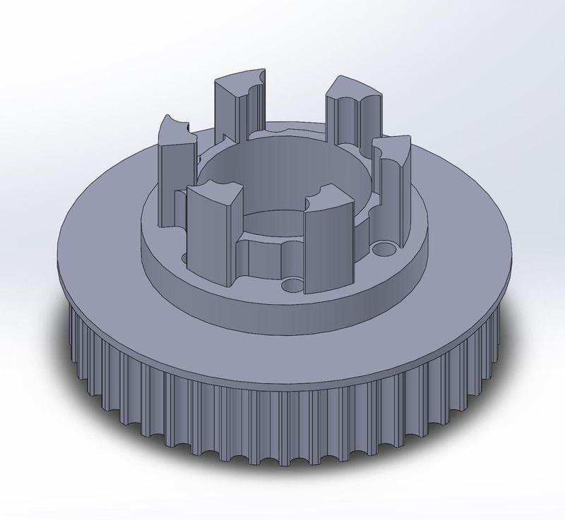 Longboard ABEC 11 Flywheels - Flywheel Clones - MBS All Terrain Wheels - CNC 44T Single Piece Pulley for 9mm, 12mm, 15mm Belts