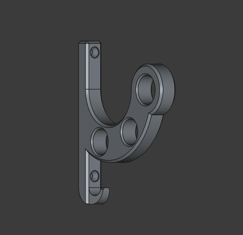 Helmet holder - wall mount v2