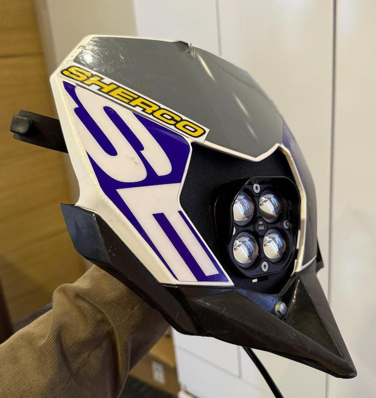 LED Light Support for Sherco 300 Front Mask (Enduro / Off-road)