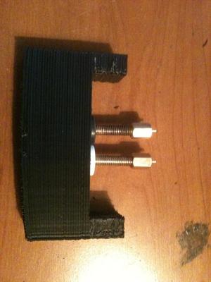 double feed extruder mount
