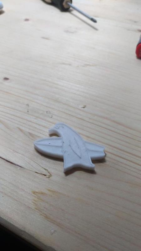 Surfer penguin keychain