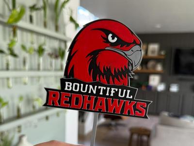 Bountiful Redhawks Topper | AMS + Single Color