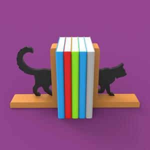 Cat Bookends - 3D Printable