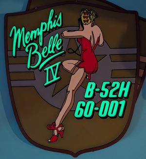 60-001 Memphis Belle IV B-52H (shield)