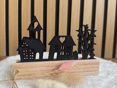 Halloween House Block Insert