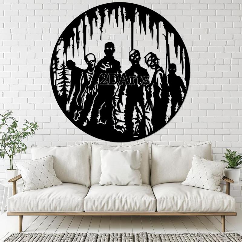 Zombie Army 2D Wall Art/Window Art