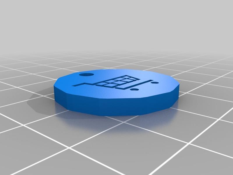 New pound coin trolley token