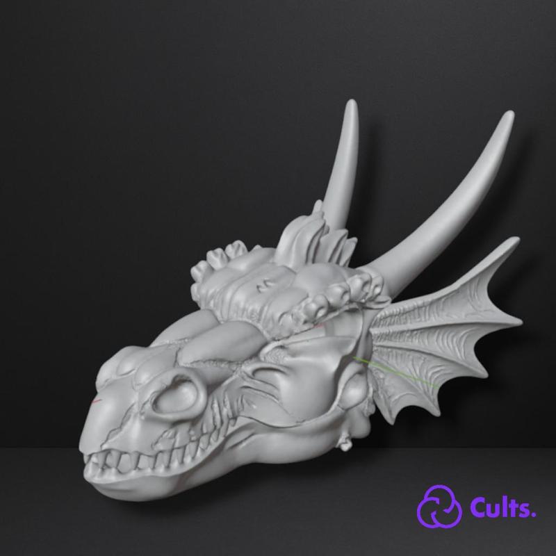 🐲 Ancestral Dragon Head - Decorative Sculpture for Aquarium or Exhibits