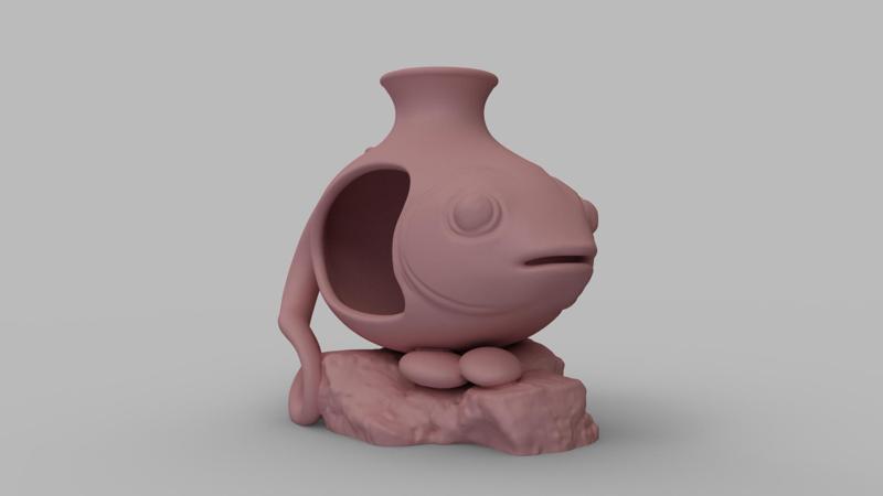 Fish Cave Ornament - Aquarium Decoration or Succulent Planter