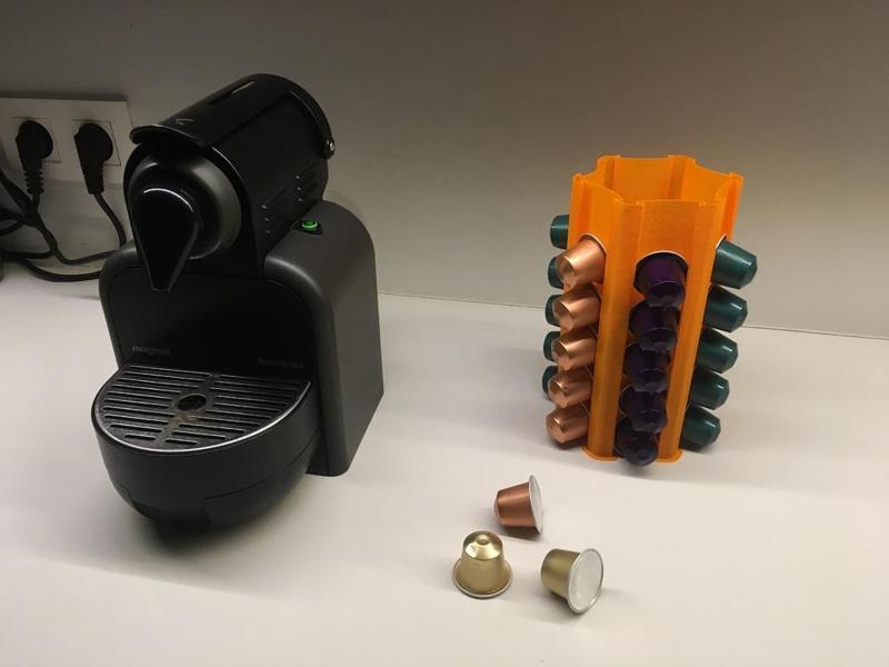 Nespresso capsule holder tower (Spiral)