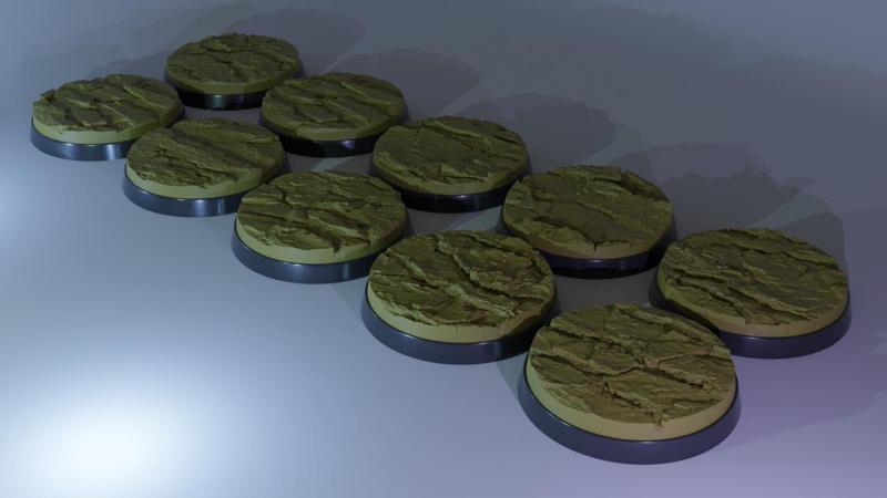10x 40mm base dry sand (+toppers)