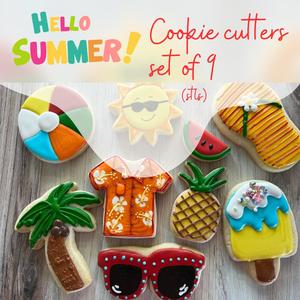 Summer Cookie Cutters | Set of 9 cutters
