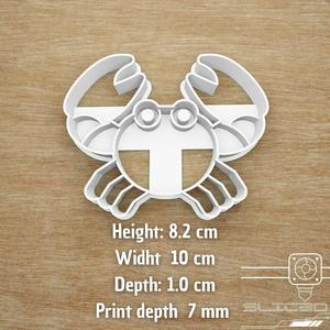 CRAB COOKIE CUTTER, BEACH COOKIE CUTTER, SUMMER COOKIE CUTTER
