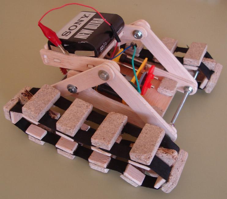 Tractor de cadenas de tela / Textile chain tractor