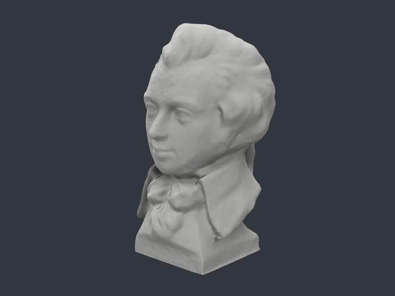Mozart bust/statue